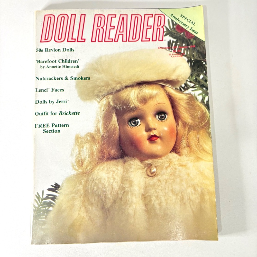 Vintage Doll Reader Magazine Dec 1987 Jan 1988 Special Anniversary Issue Revlon